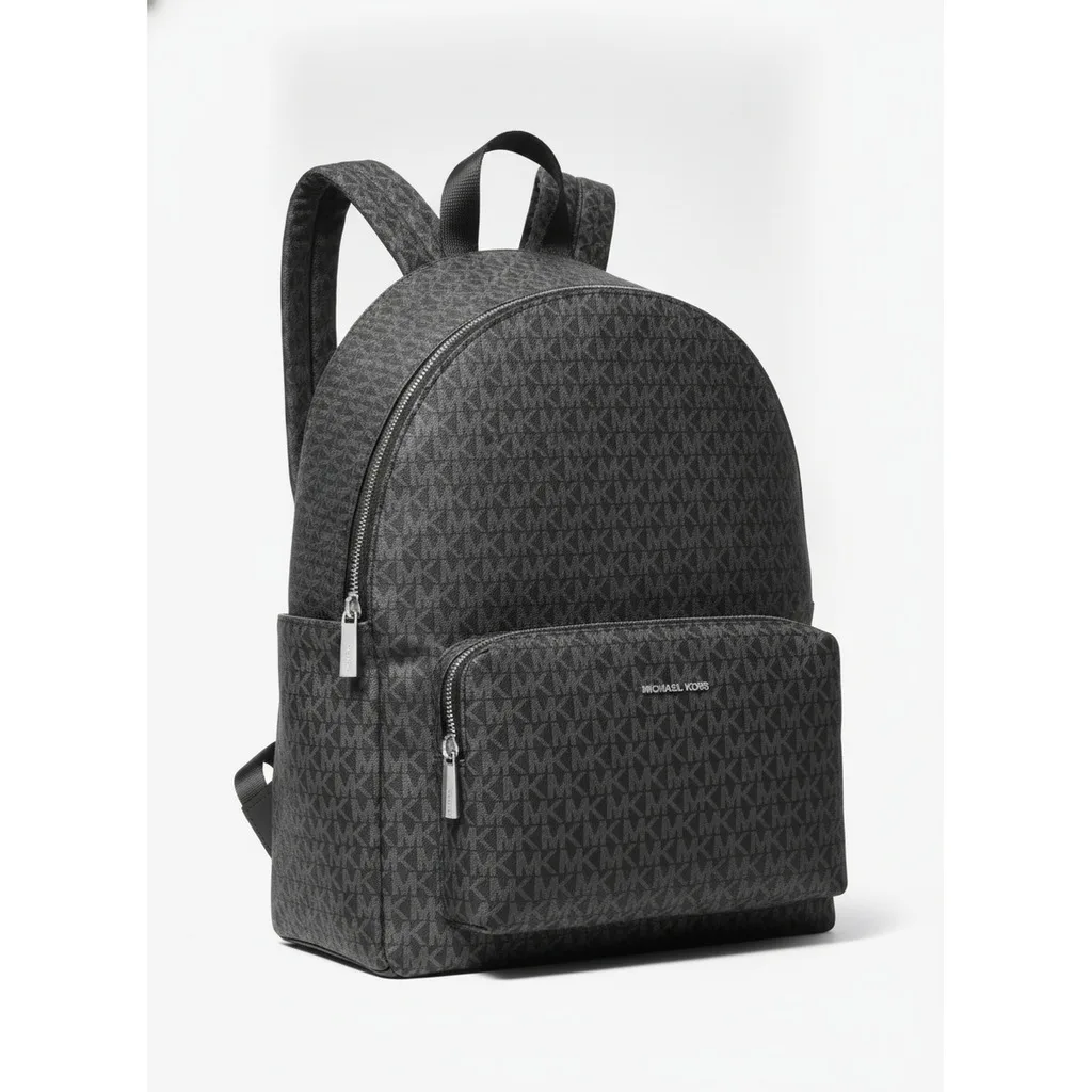 MK Monogram Logo Backpack Black