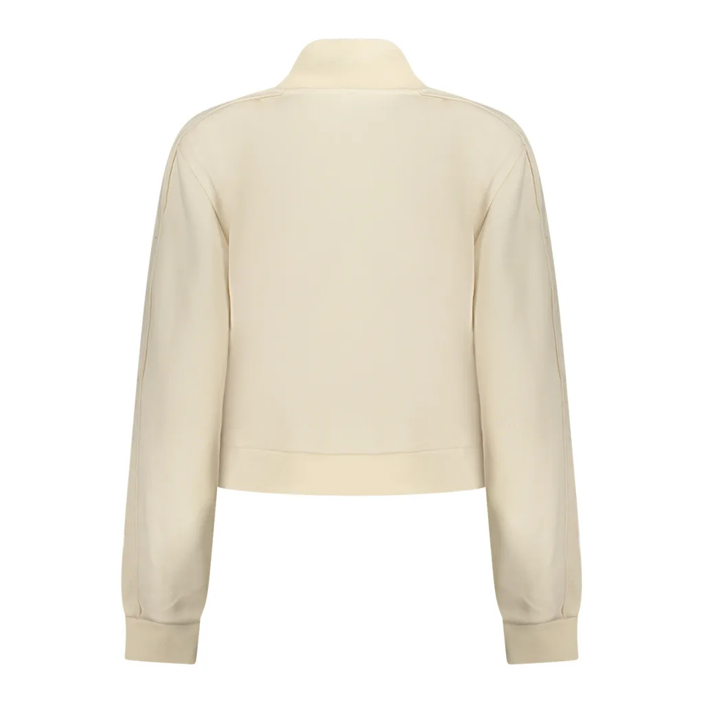 FELPA CON ZIP DONNA BEIGE