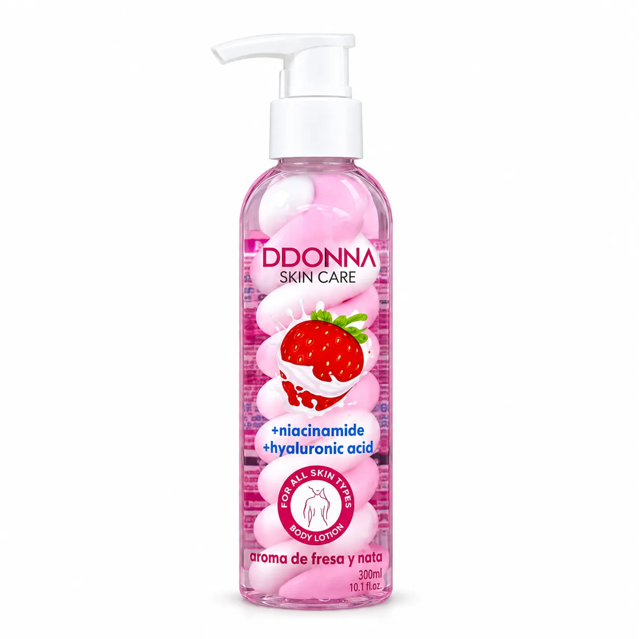DDONNA SKN CARE Erdbeer-Sahne-Körperlotion – 10111A