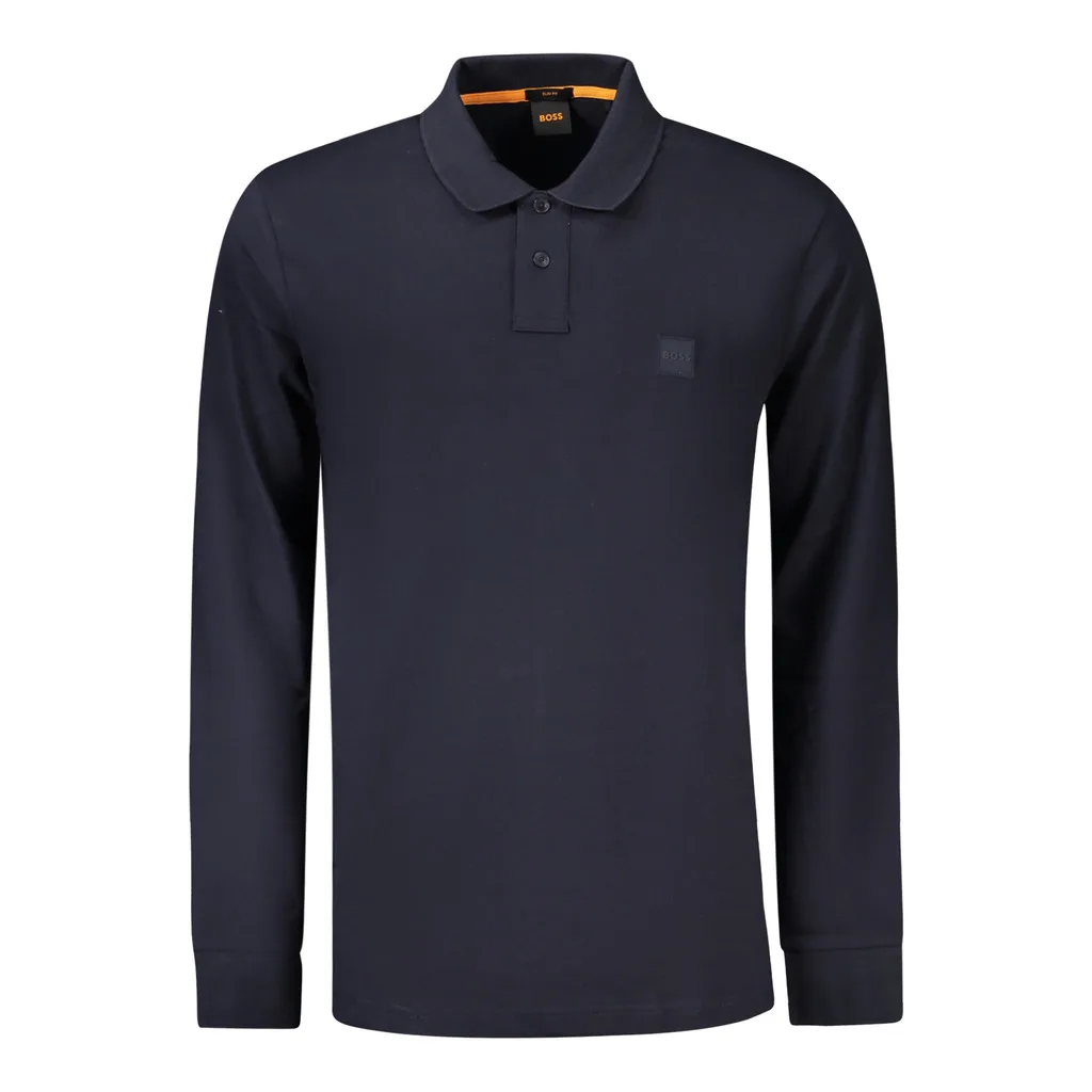 HUGO BOSS POLO MANICHE LUNGHE UOMO BLU