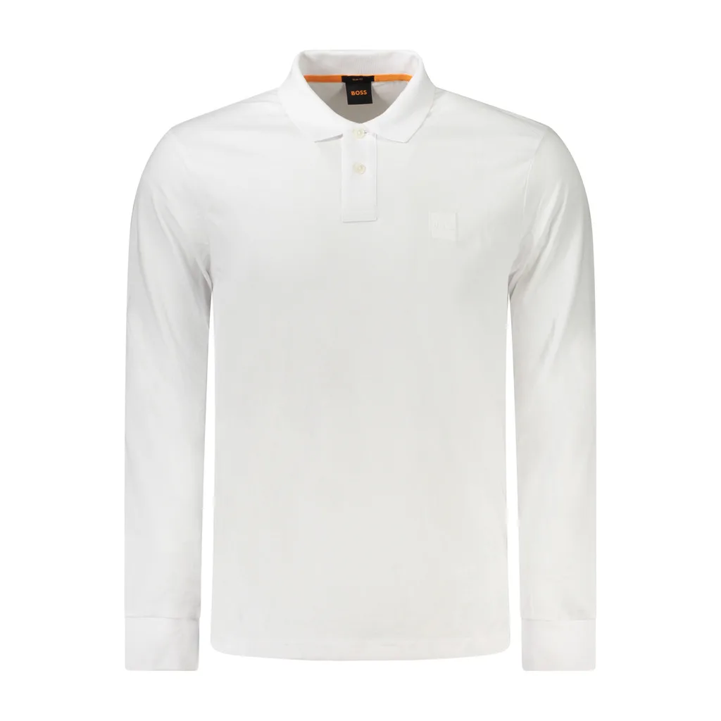 HUGO BOSS POLO MANICHE LUNGHE UOMO BIANCO