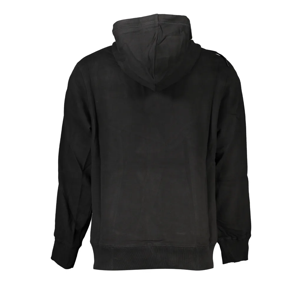 FELPA CON ZIP UOMO NERO