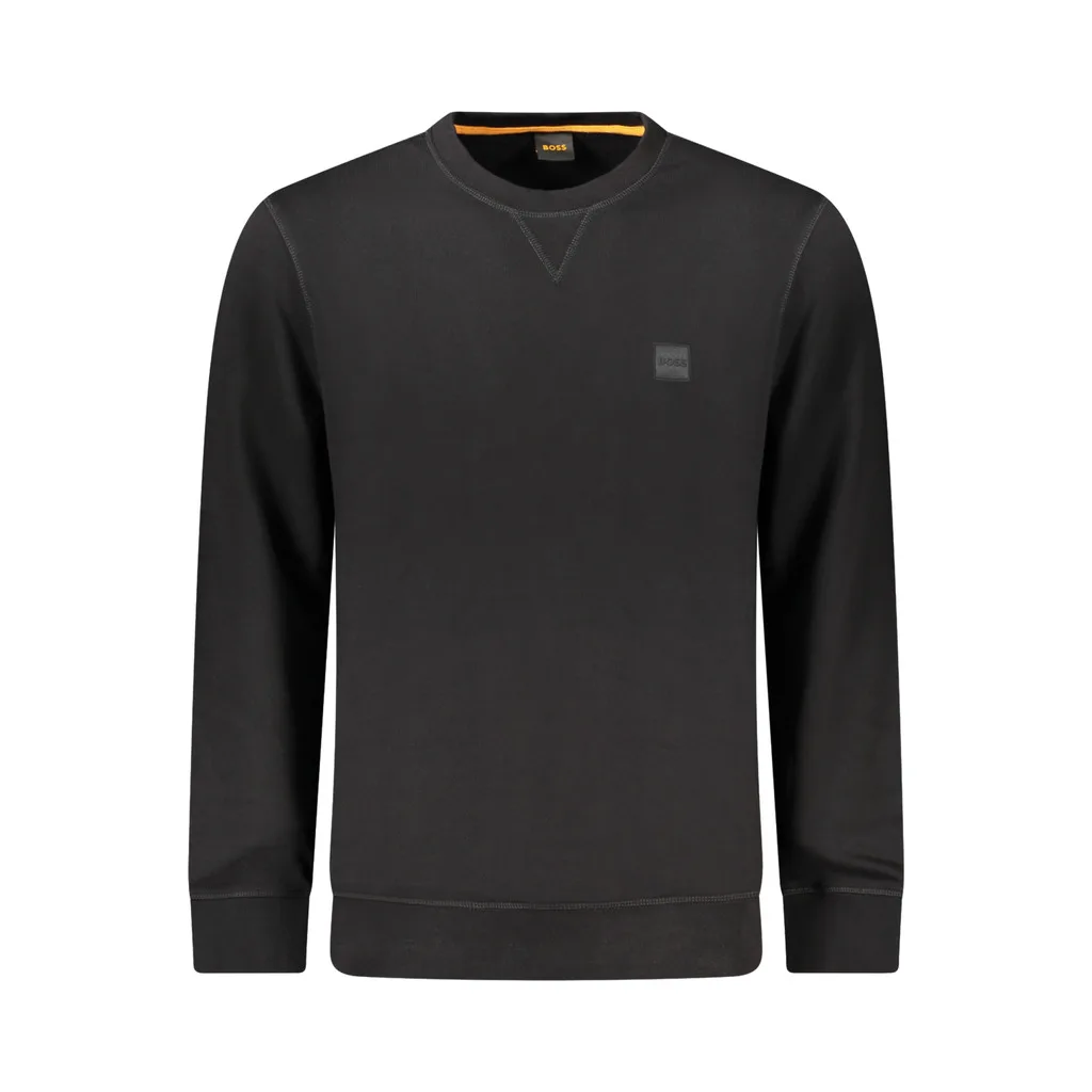 HUGO BOSS FELPA SENZA ZIP UOMO NERO