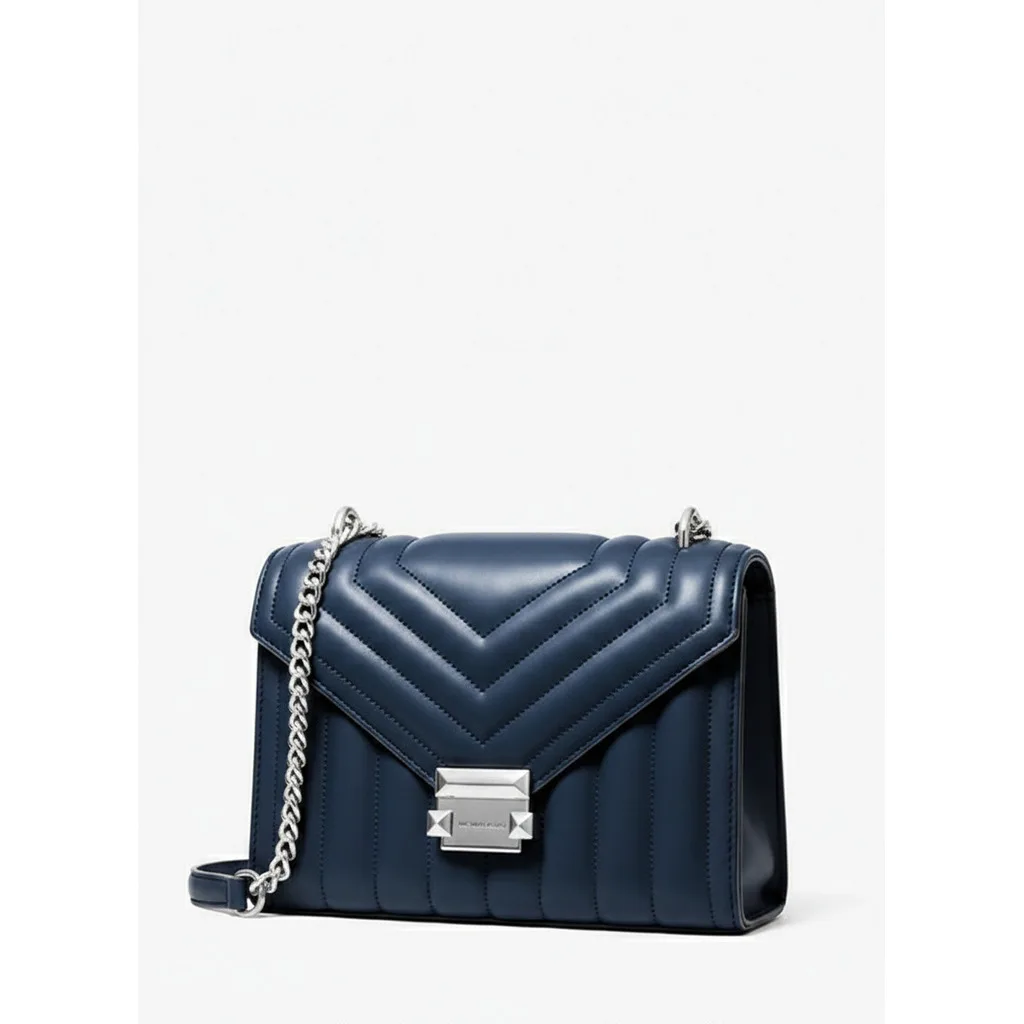Whitney Quilted Crossbody Navy
