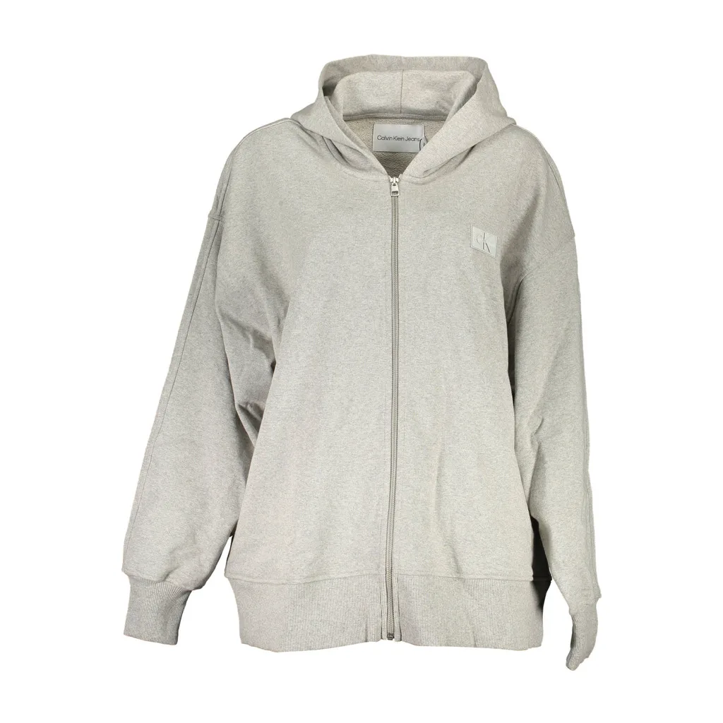 FELPA CON ZIP DONNA GRIGIO