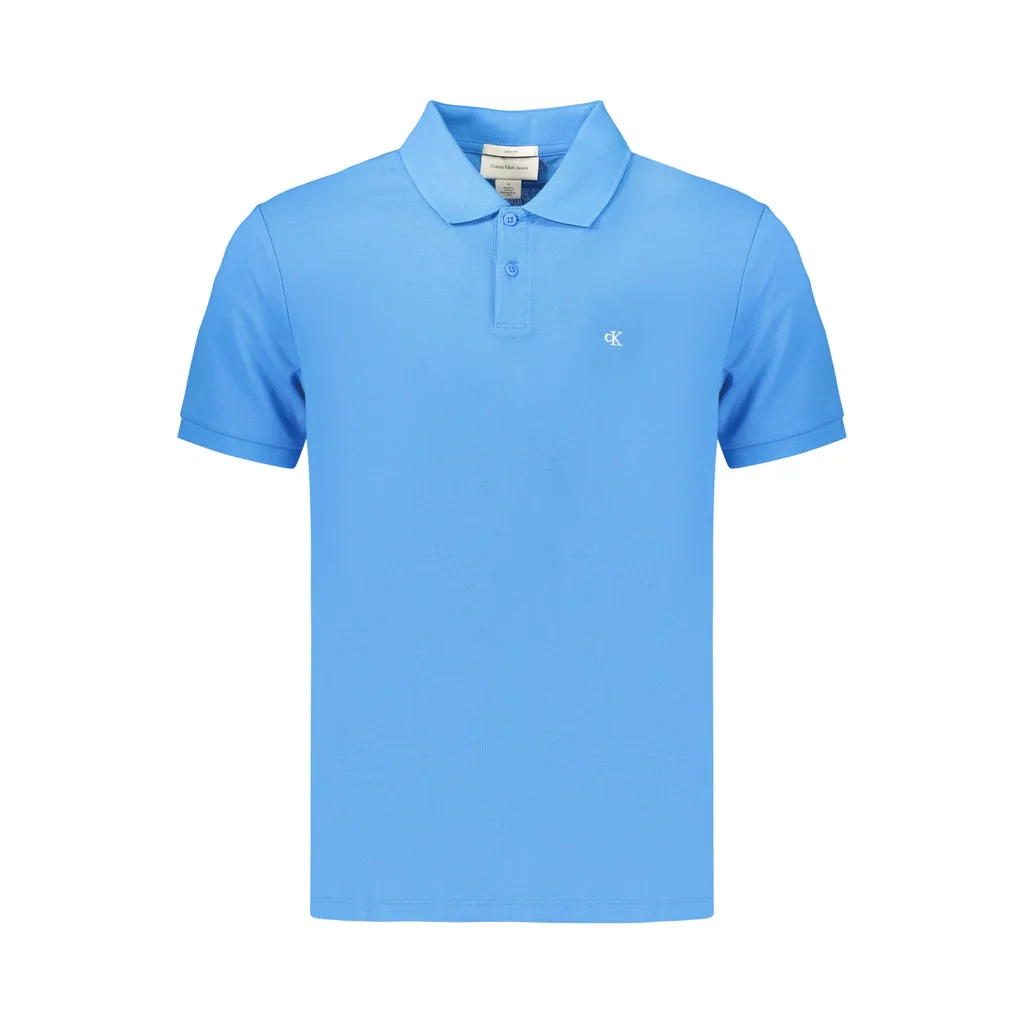 POLO MANICHE CORTE UOMO AZZURRO