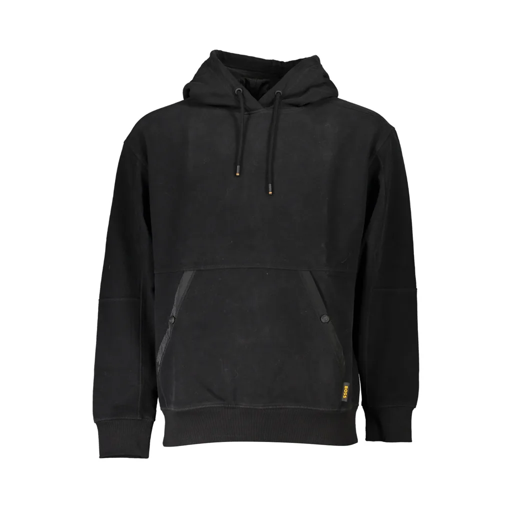 HUGO BOSS FELPA SENZA ZIP UOMO NERO