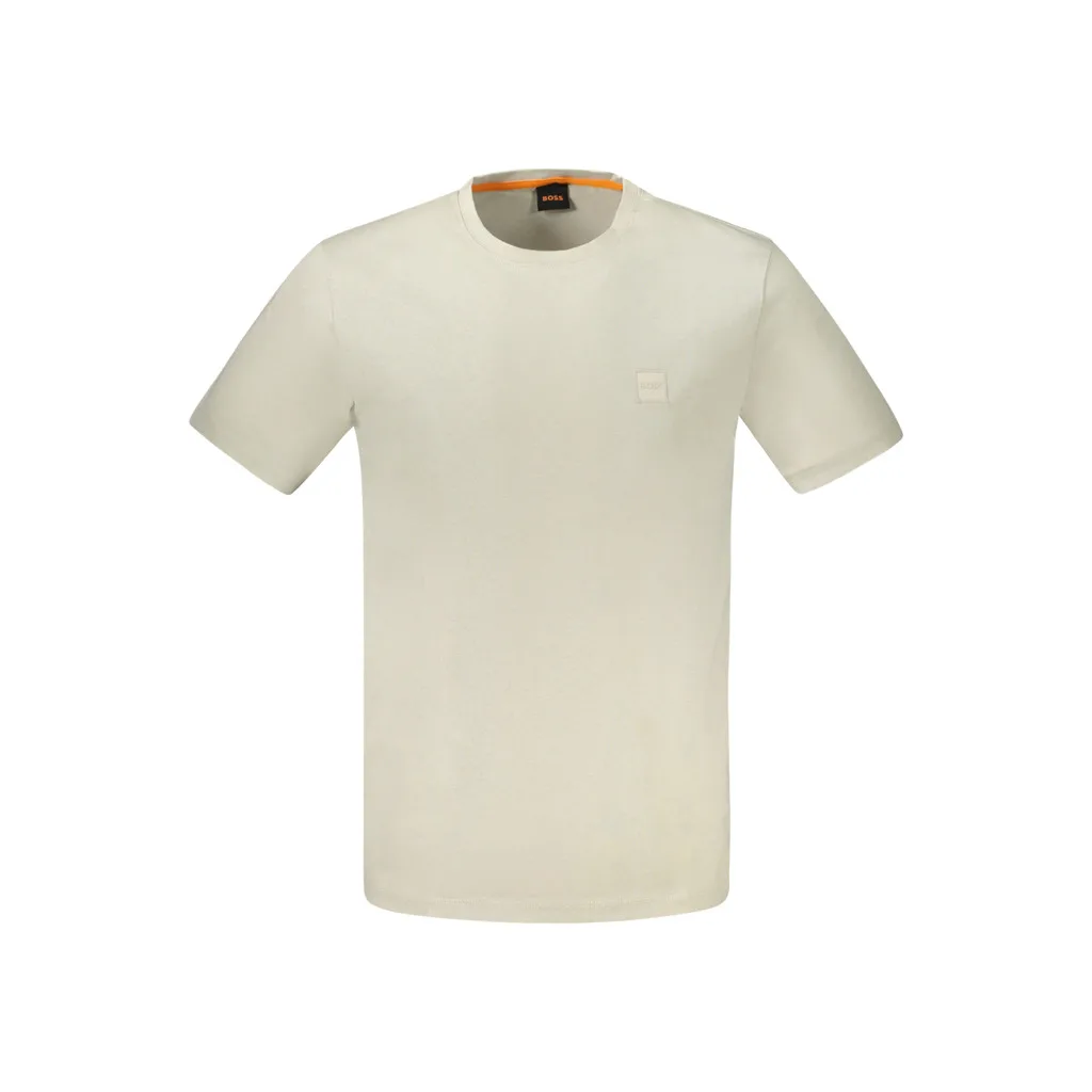 HUGO BOSS T-SHIRT MANICHE CORTE UOMO BEIGE