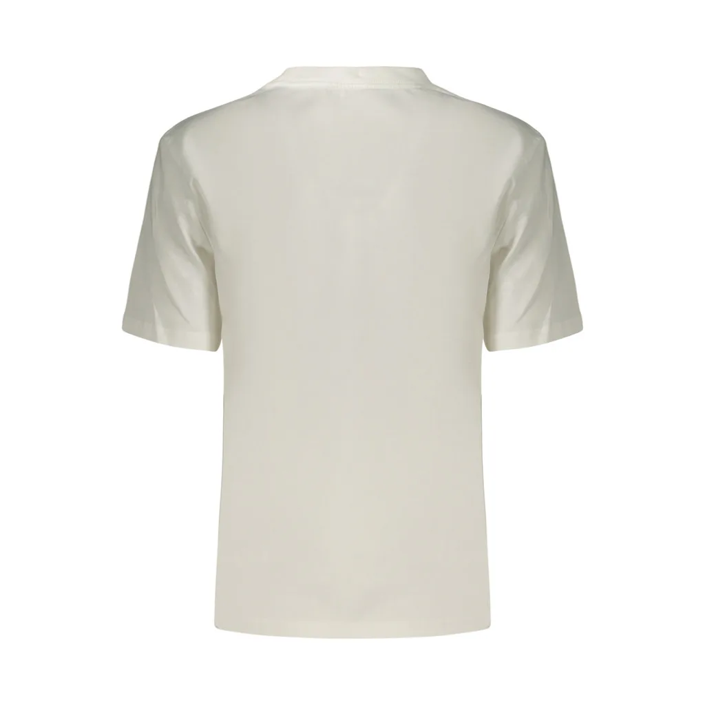 T-SHIRT MANICHE CORTE DONNA BIANCO