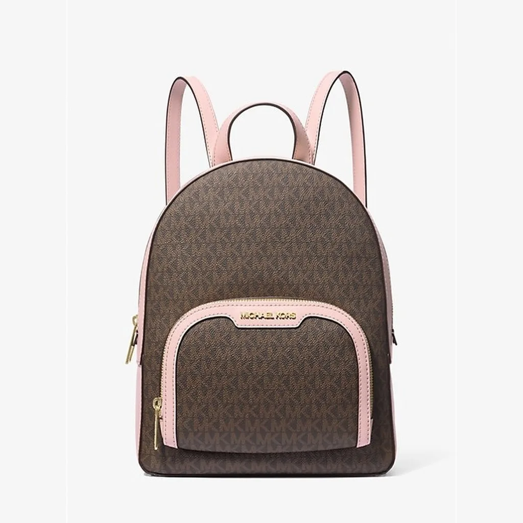 Brown Pink Mini Backpack