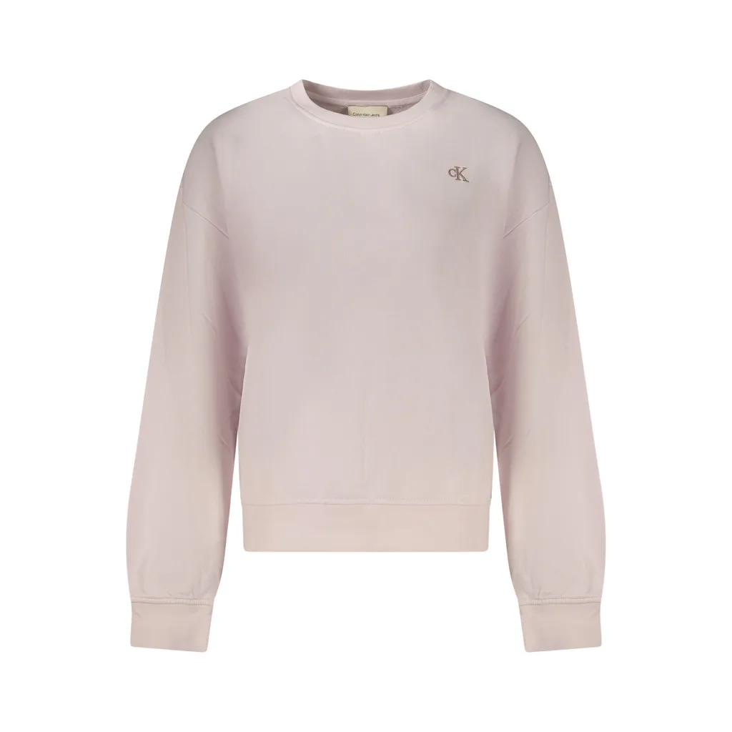 CALVIN KLEIN FELPA SENZA ZIP DONNA ROSA