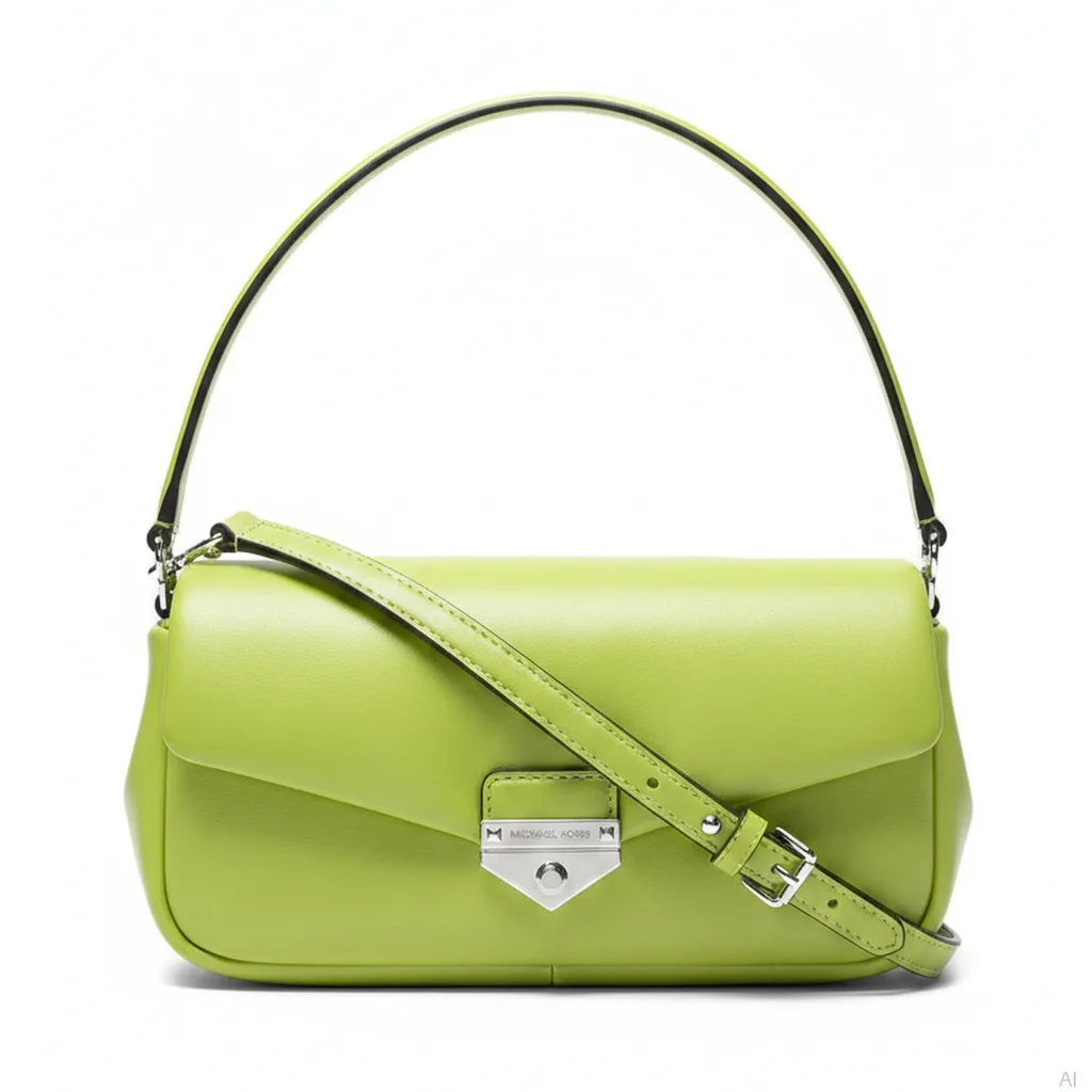 Soho Leather Crossbody Bag Lime