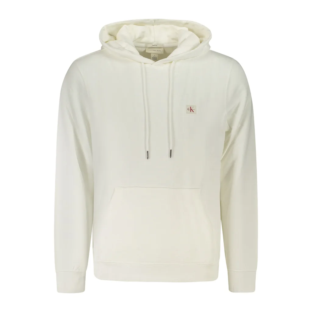 CALVIN KLEIN FELPA SENZA ZIP UOMO BIANCO