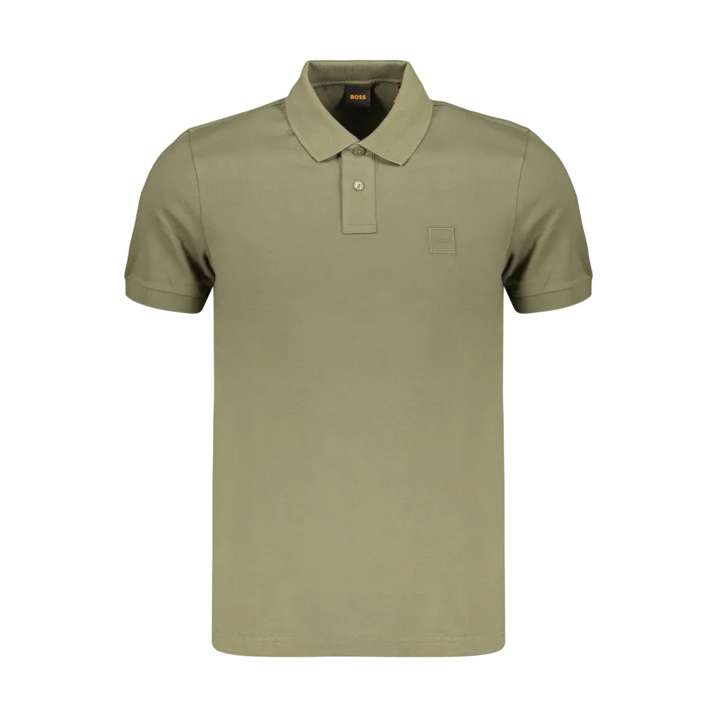 BOSS POLO MANICHE CORTE UOMO VERDE