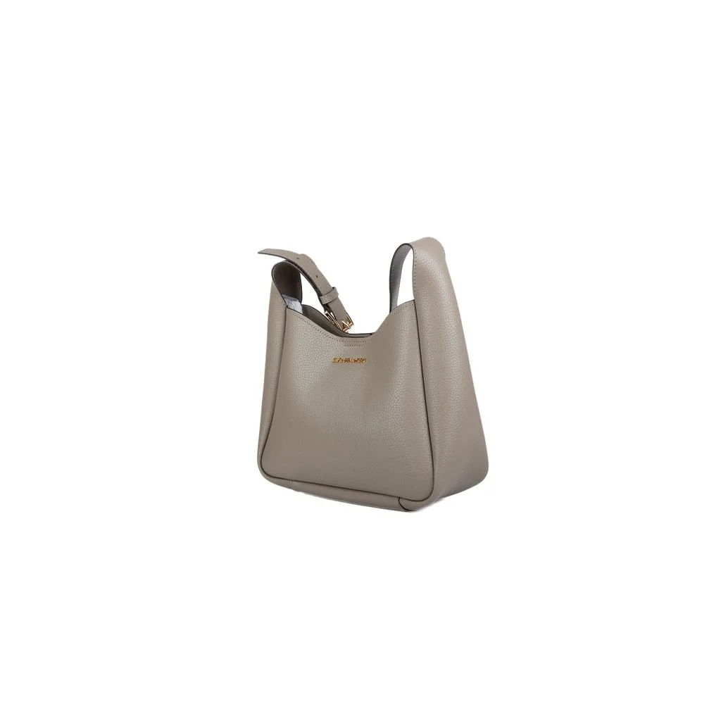 Birch Medium Pebbled Leather Messenger