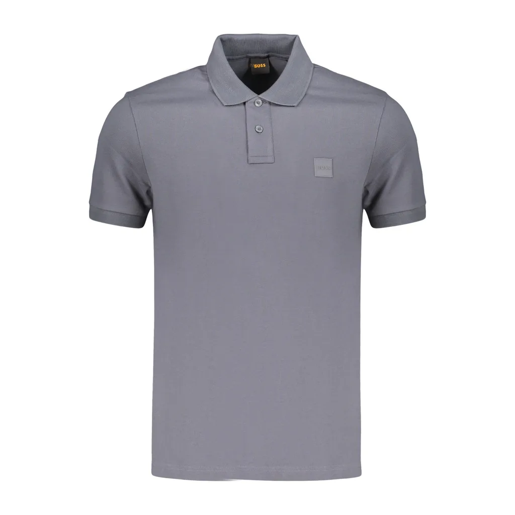 BOSS POLO MANICHE CORTE UOMO BLU