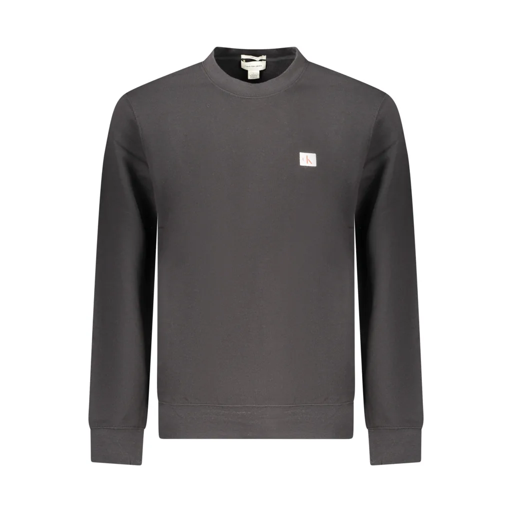 FELPA SENZA ZIP UOMO NERO