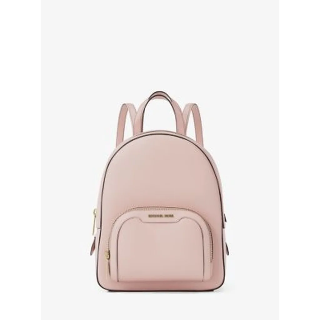 Jaycee Leather Backpack Pink