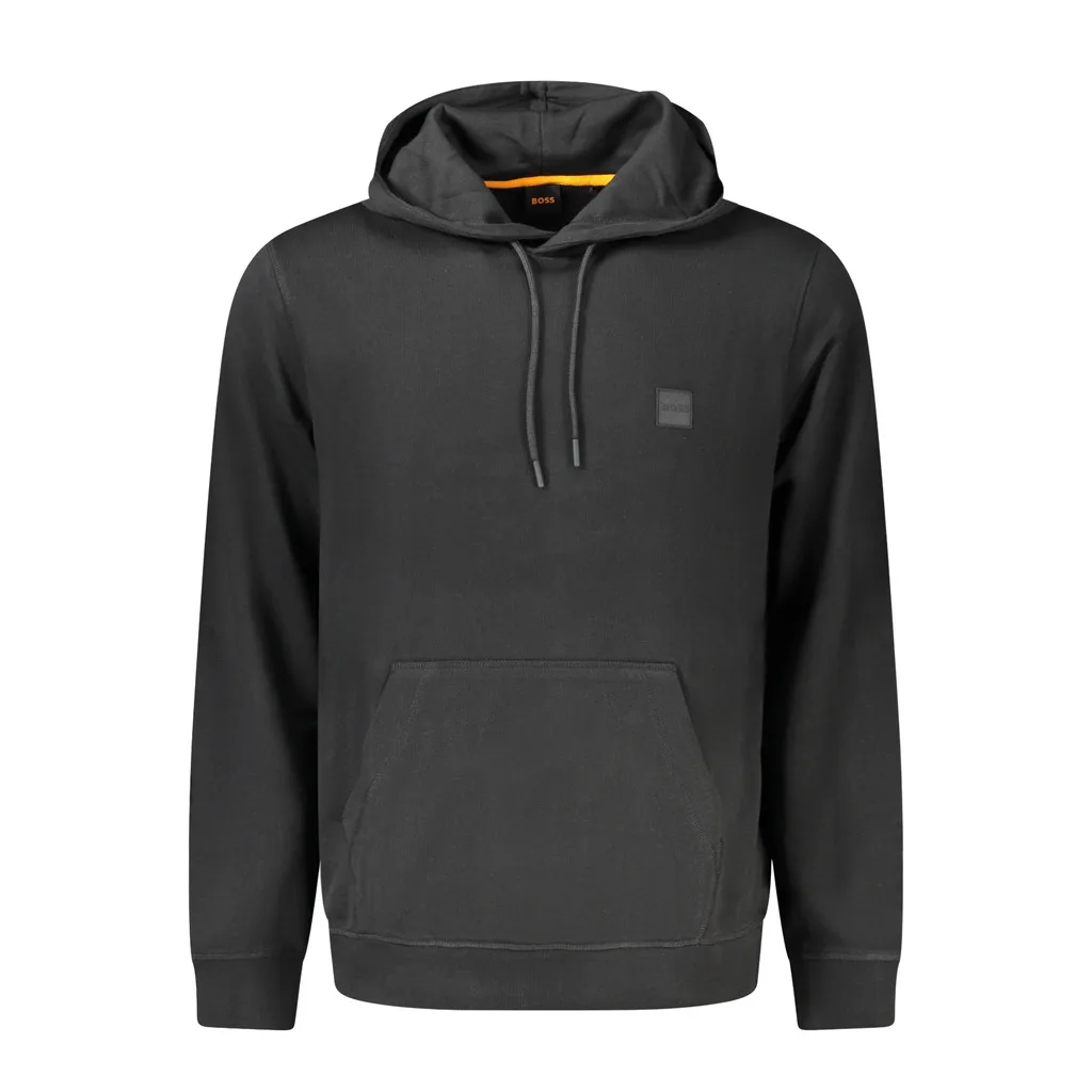 BOSS FELPA SENZA ZIP UOMO NERO