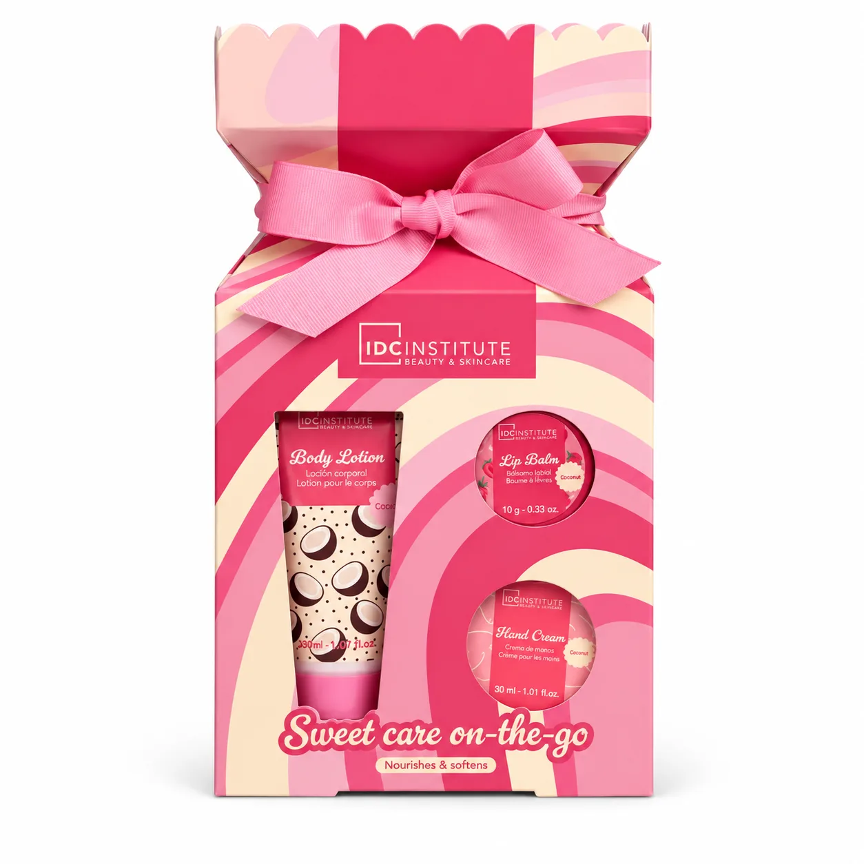 🍬✨ IDC Institute Mini-Körperpflege-Geschenkset „Sweet Swirls“ – Duft nach süßen Bonbons 🎁💖