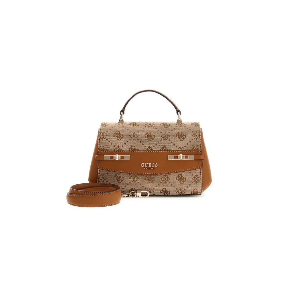Guess Top Handle Bag Latte Logo