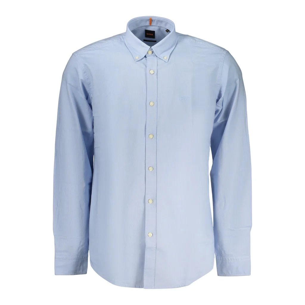 BOSS CAMICIA MANICHE LUNGHE UOMO AZZURRO