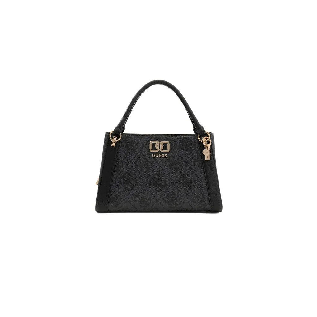 Guess Satchel Bag Coal Logo
