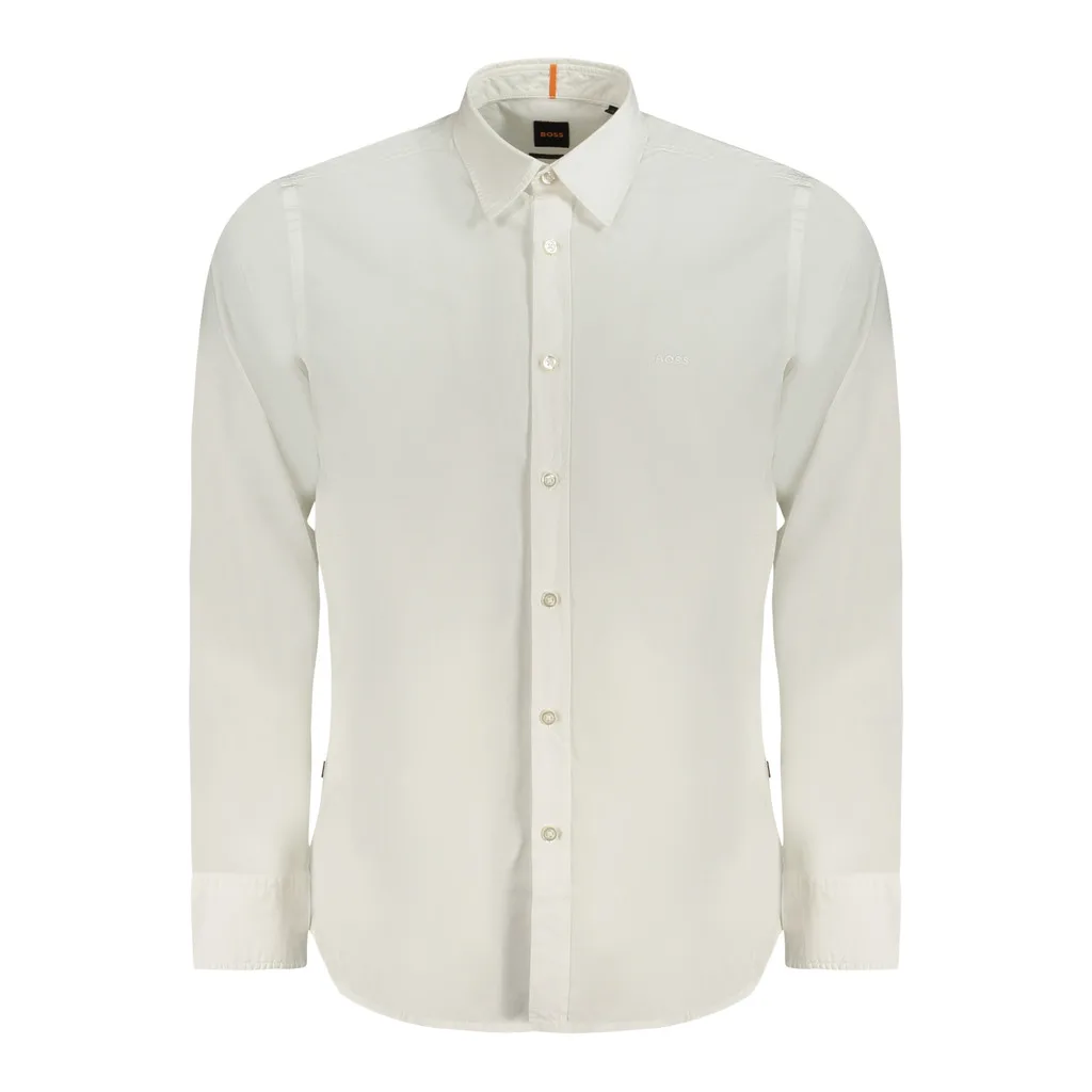 HUGO BOSS CAMICIA MANICHE LUNGHE UOMO BIANCO