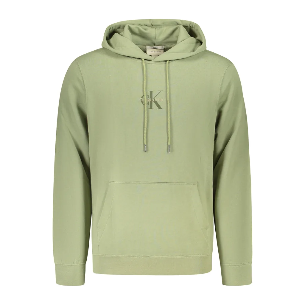 CALVIN KLEIN FELPA SENZA ZIP UOMO VERDE