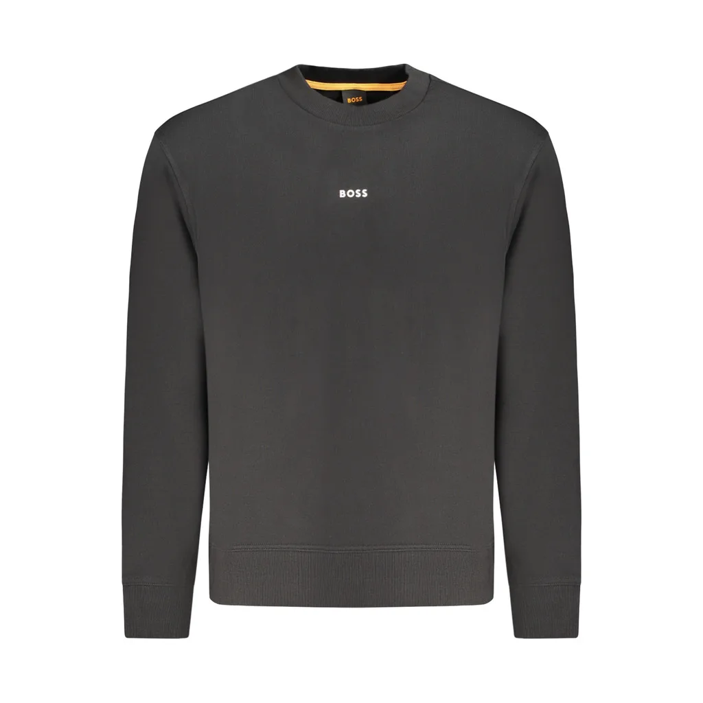 HUGO BOSS FELPA SENZA ZIP UOMO NERO
