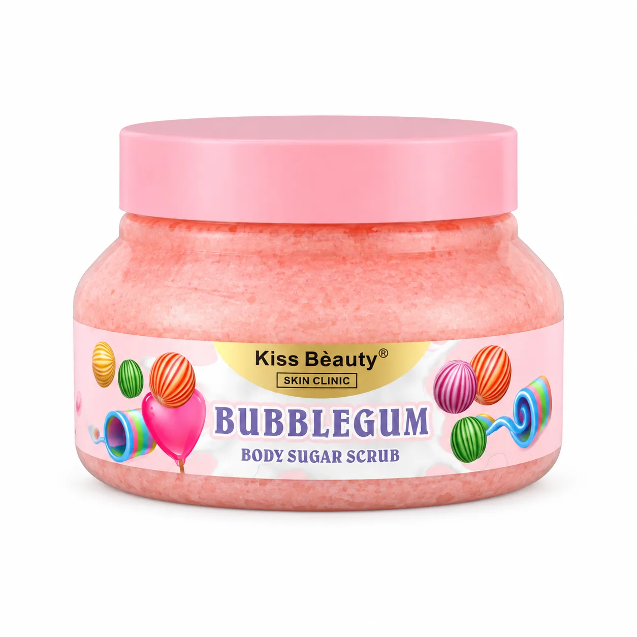 Kiss Beauty Bubblegum Körper-Zuckerpeeling 250 ml