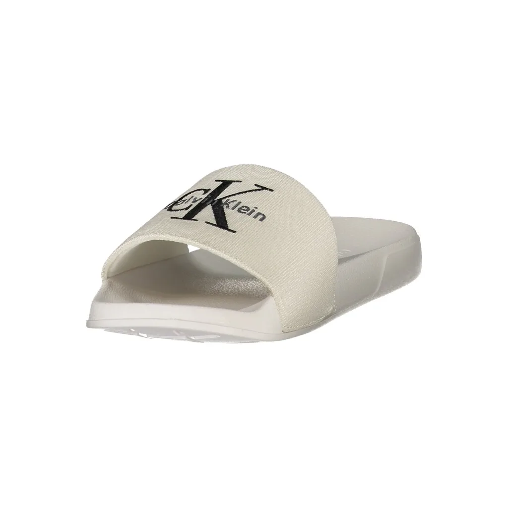 CALVIN KLEIN CALZATURA CIABATTA DONNA BIANCO