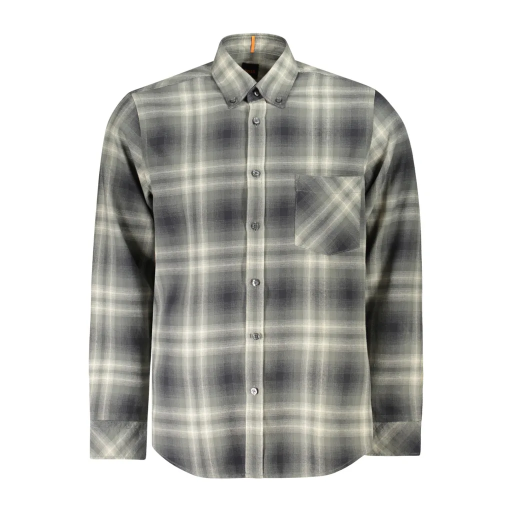 HUGO BOSS CAMICIA MANICHE LUNGHE UOMO VERDE