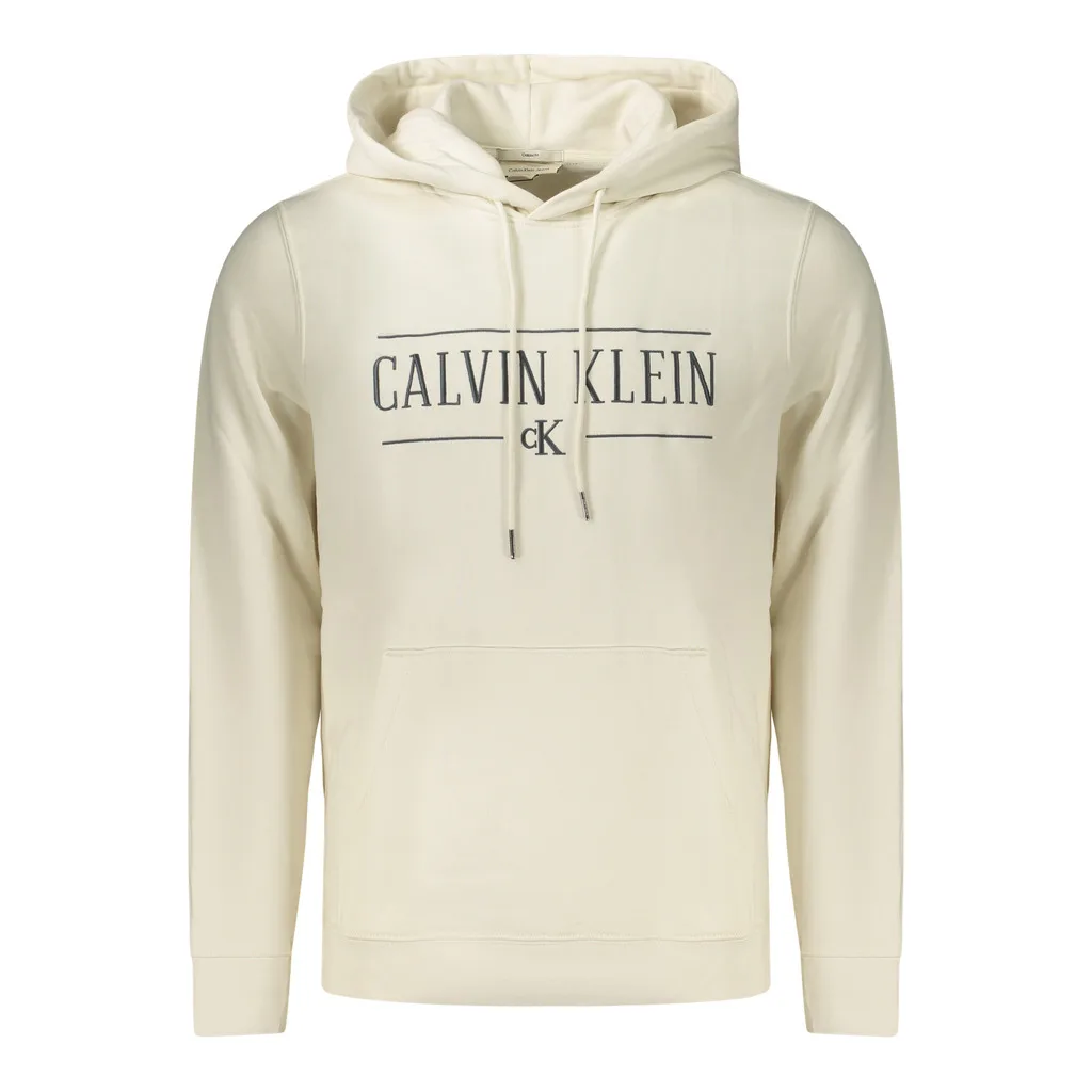 CALVIN KLEIN FELPA SENZA ZIP UOMO BIANCO