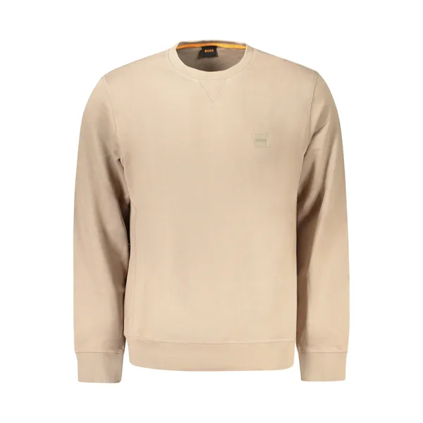 HUGO BOSS FELPA SENZA ZIP UOMO MARRONE