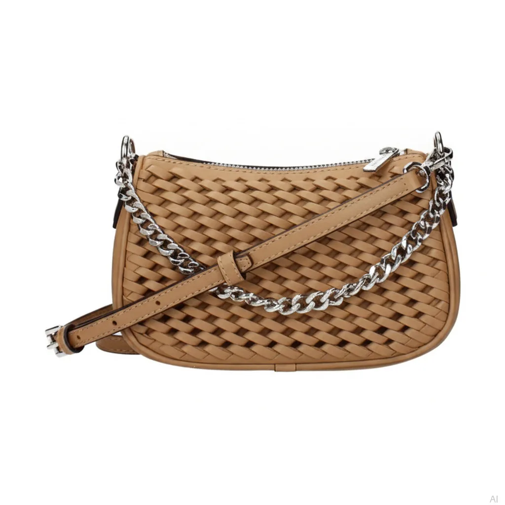 Carmela Woven Leather Crossbody