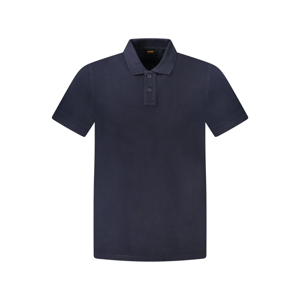 HUGO BOSS POLO MANICHE CORTE UOMO BLU