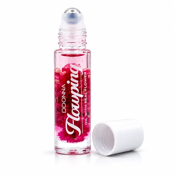 D’Donna Flowping Roll-On Lippenöl mit echten Blüten