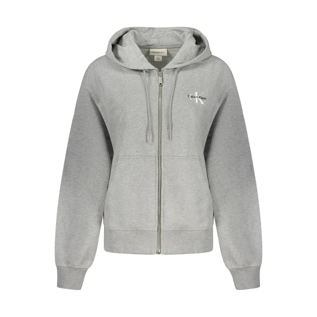 FELPA CON ZIP DONNA GRIGIO