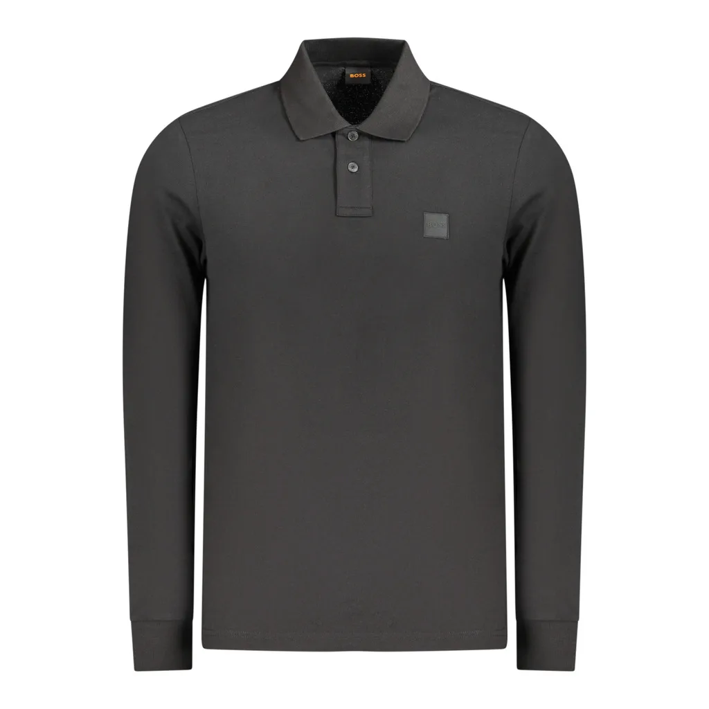 BOSS POLO MANICHE LUNGHE UOMO NERO