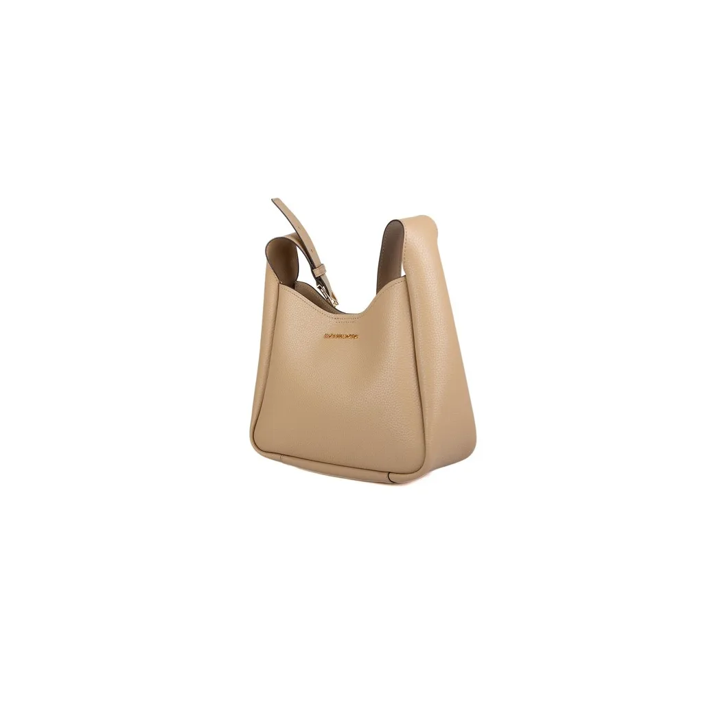 Birch Medium Pebbled Leather Messenger