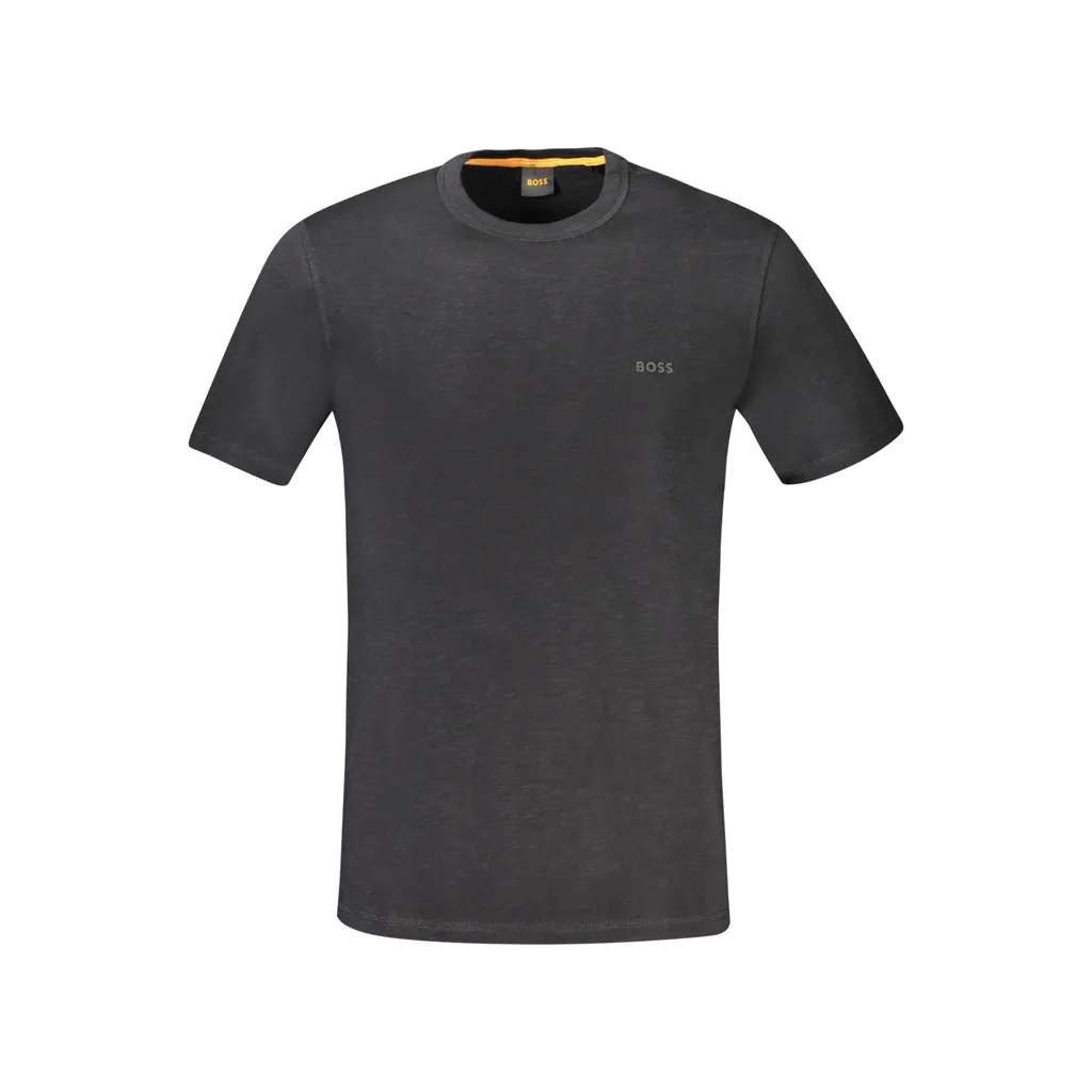 HUGO BOSS T-SHIRT MANICHE CORTE UOMO NERO