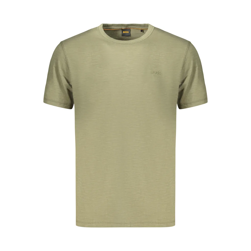 BOSS T-SHIRT MANICHE CORTE UOMO VERDE