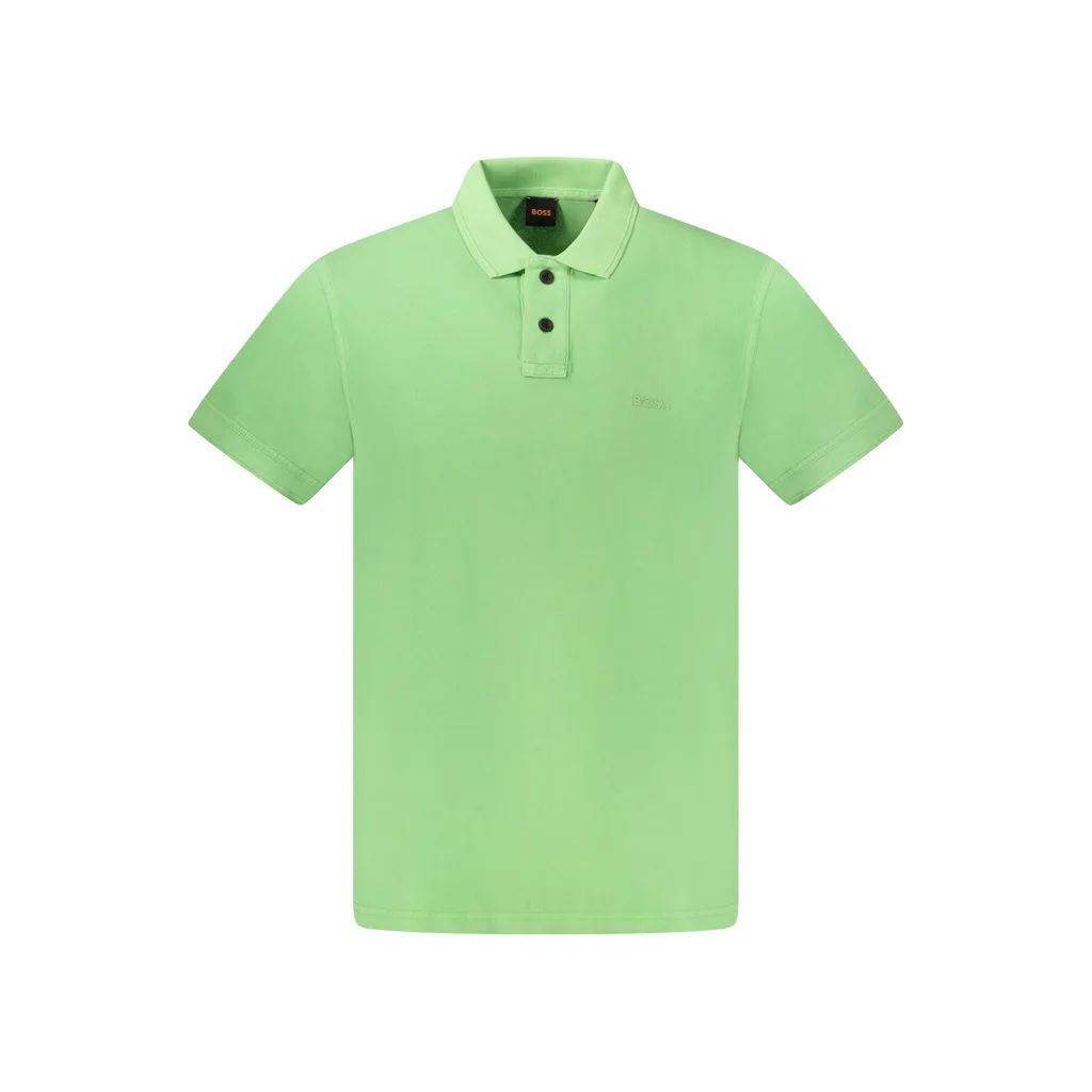 HUGO BOSS POLO MANICHE CORTE UOMO VERDE