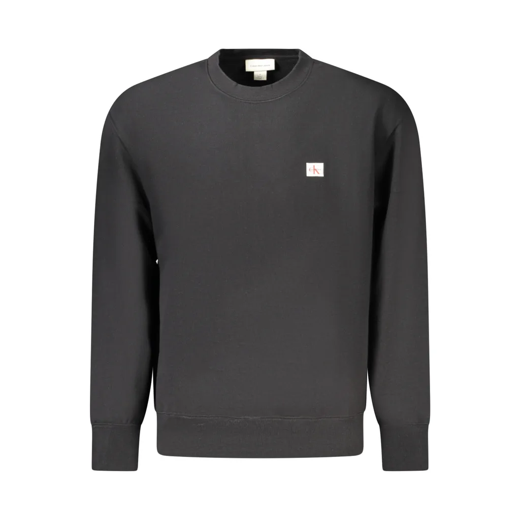 FELPA SENZA ZIP UOMO NERO