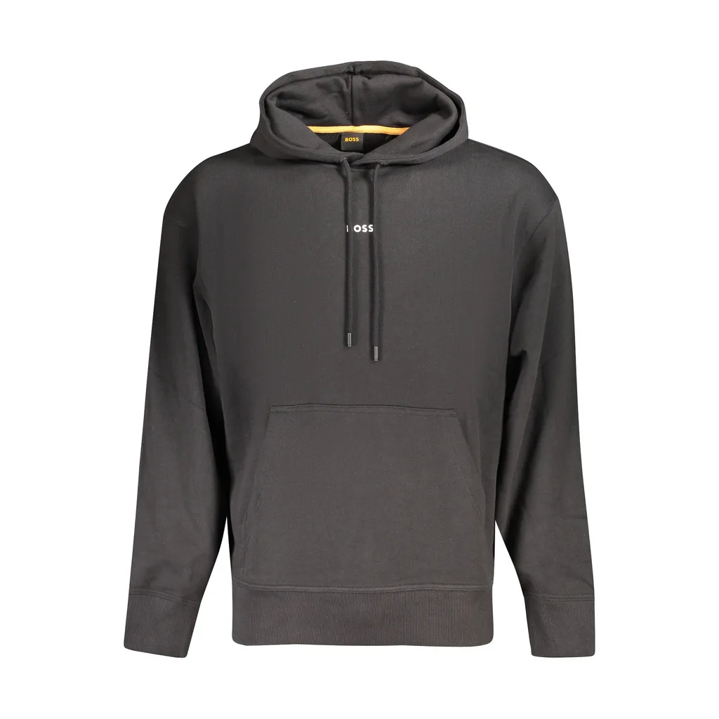 BOSS FELPA SENZA ZIP UOMO NERO