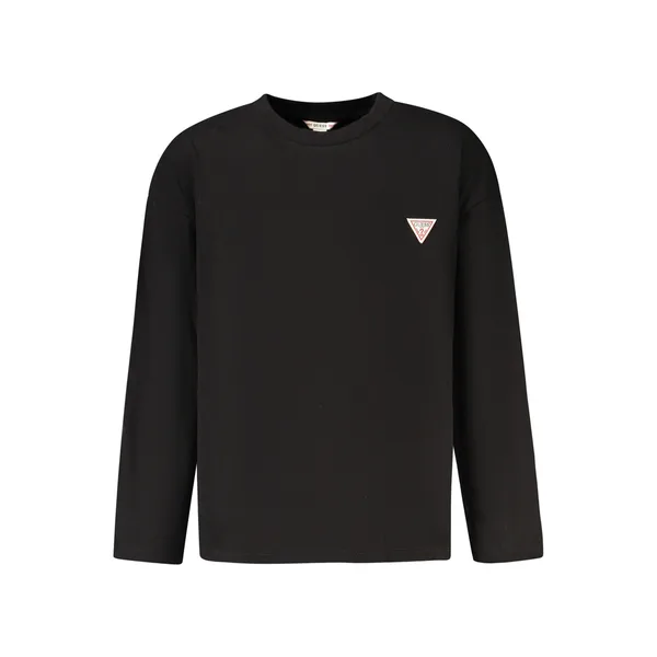 T-SHIRT MANICHE LUNGHE BAMBINO NERO