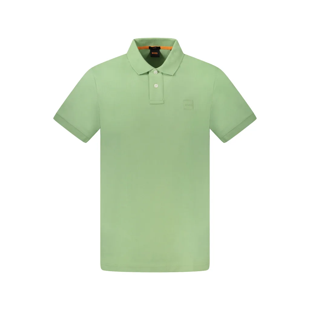 HUGO BOSS POLO MANICHE CORTE UOMO VERDE