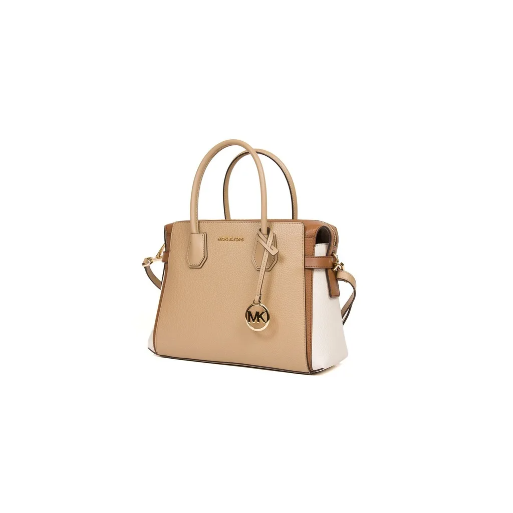 Mercer Medium Top-Zip Belted Satchel Bag