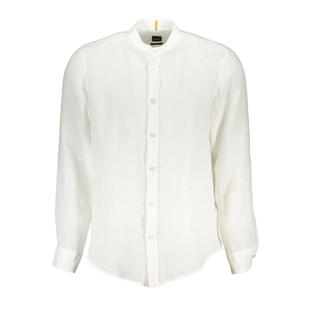 HUGO BOSS CAMICIA MANICHE LUNGHE UOMO BIANCO